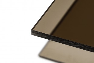 Монолитный поликарбонат Borrex "Оптимальный" толщина 3 мм, бронза серый