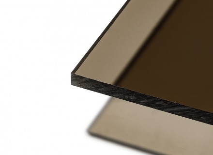 Монолитный поликарбонат Borrex "Оптимальный" толщина 12 мм, бронза серый