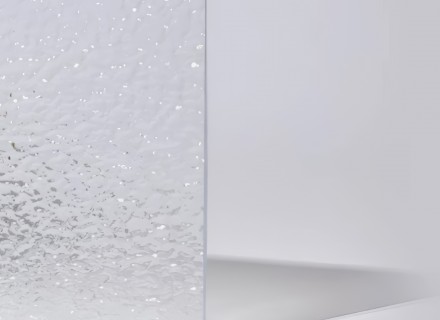 Монолитный поликарбонат с текстурой "Шагрень" толщина 6 мм, прозрачный