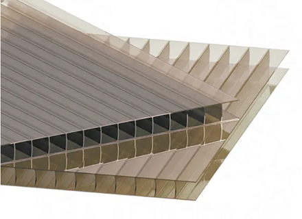 Сотовый поликарбонат LEXAN толщина 6 мм, бронза