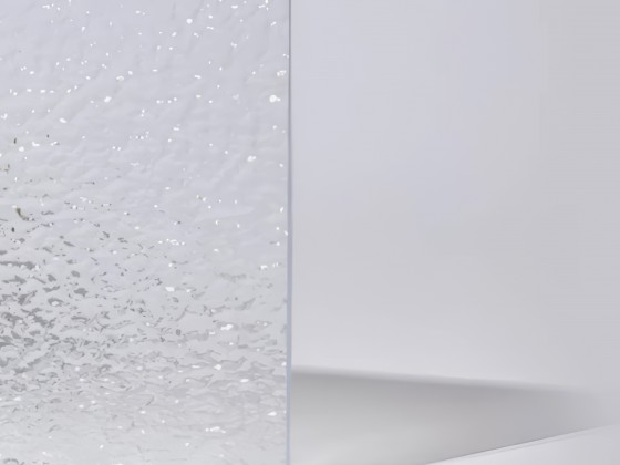 Монолитный поликарбонат с текстурой "Шагрень" толщина 4 мм, прозрачный 