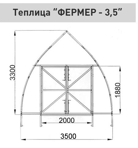 Теплица капелька чертежи дуг